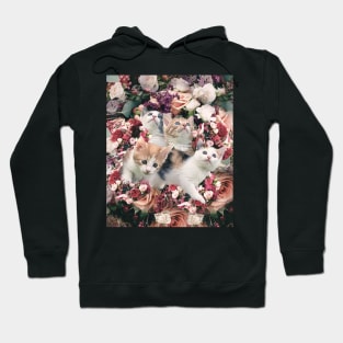 Cute Kitty Cat Flower Hoodie